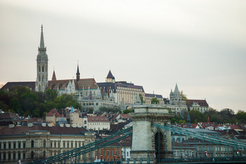Fototapeta na wymiar Picturesque scenery of the Budapest city in Hungary