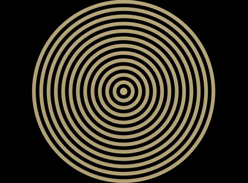Golden black circle pattern