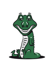 Crocodile striped ornate pattern