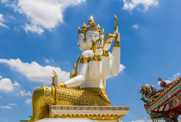 Chachoengsao / Thailand - August 2015, The biggest Brahma, the Hindu God of Creation, is located at...