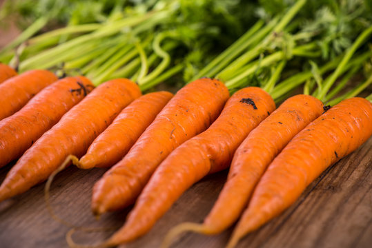 food background, farm fresh carrots