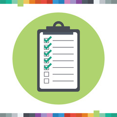 Checklist icon with checked and unchecked squares.