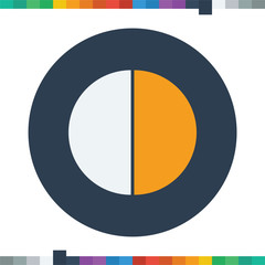 Fototapeta premium Segment pie chart icon,circle diagram, business icon.