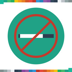 No smoking sign icon.