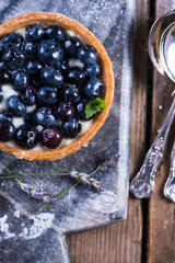  blueberry tart with lavender