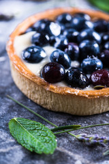  blueberry tart with lavender