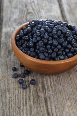 Ripe blueberries