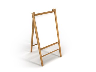 wooden easel