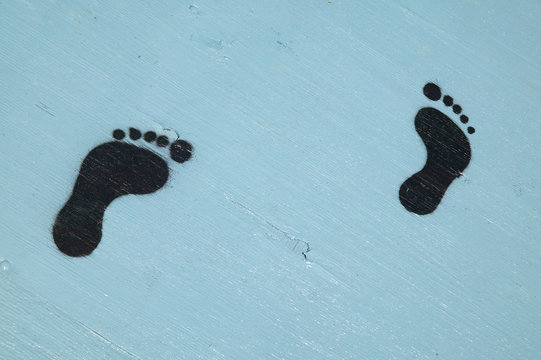 Foot prints leading to somewhere unknown, McCall Idaho