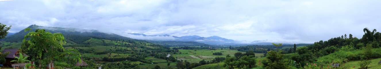 Fototapeta premium Rice terraces panorama