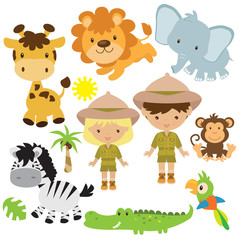 Safari vector illustration