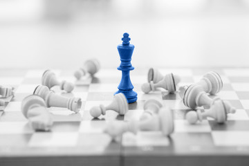 Chess business concept, leader & success - 90271344