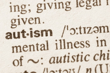 Dictionary definition of word autism