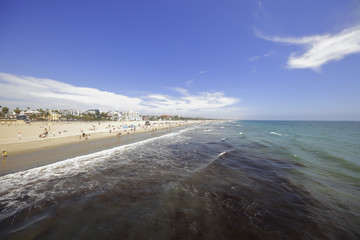 Fototapeta na wymiar Stock photo of Santa Monica Beach California