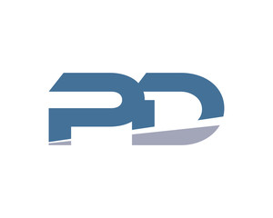 Fototapeta premium PD Letter Logo Modern
