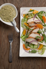 Spiced-Rubbed Turkey Breast with Salad