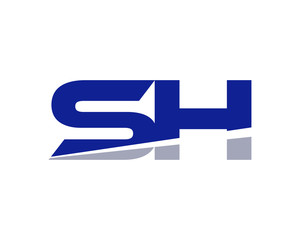 SH Letter Logo Modern