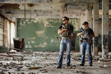 Fototapeta premium Private Military Contractor during the special operation