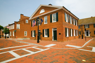 Historic district of  Charlottesville, Virginia, home of President Thomas Jefferson