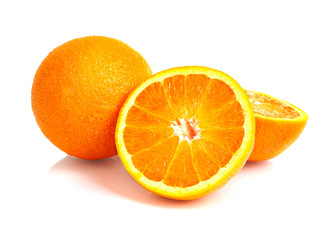 oranges isolated on white background