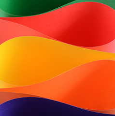 Set of a color paper close up