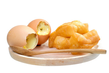 eggs toast and Thai Donuts (Patonko)