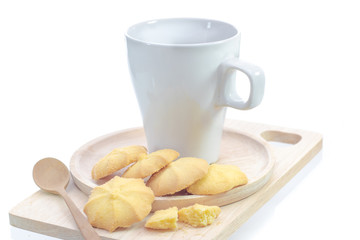 Black Coffee with cookie