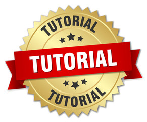 tutorial 3d gold badge with red ribbon