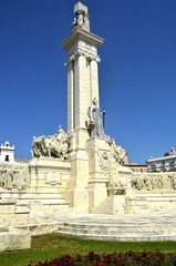 Fototapeta na wymiar Monumento a las Cortes de Cádiz. Andalucía. España