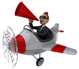 Naklejka premium Fun plane
