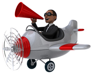 Naklejka premium Fun plane