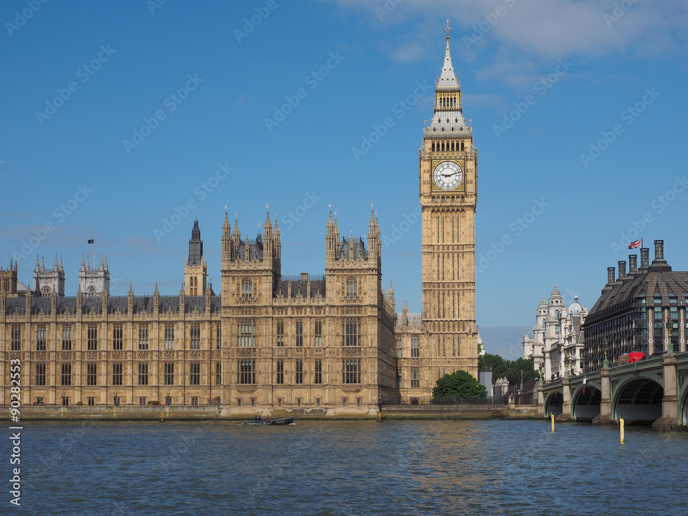 Poster Houses of Parliament in London