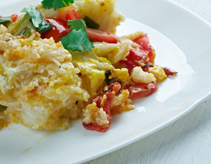 Gratin with pasta,