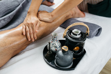 Thai massage series : Foot and leg massage