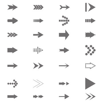 Set icons Arrows