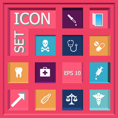 Abstract creative concept vector set of healthcare and medical