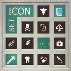 Abstract creative concept vector set of healthcare and medical