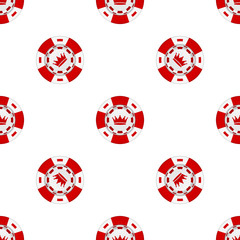 Universal casino chips seamless patterns.