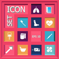 Abstract creative concept vector set of healthcare and medical