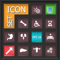 Abstract creative concept vector set of healthcare and medical