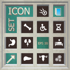 Abstract creative concept vector set of healthcare and medical