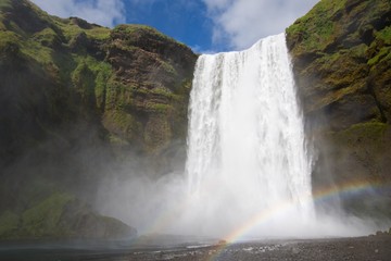 Obraz premium Skogafoss waterfall in Iceland