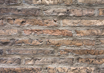 old red brick wall texture background. 