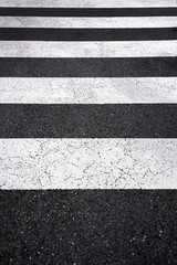 Fototapeta premium Asphalt road top view with a white line