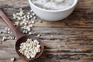 Dessert of job's tears with coconut milk