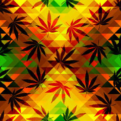 Hemp leaves