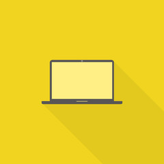 aptop icon , illustration, flat design