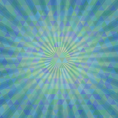 rays with crystals to create a stylish abstraction