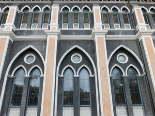 Fototapeta na wymiar Church windows texture background