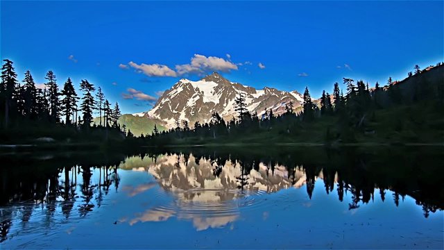 Mt.Shuksan and Picture lake,Washington,USA